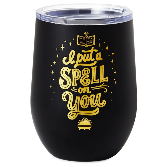 Disney Other - Hallmark Disney Hocus Pocus I Put a Spell on You Stainless Steel Stemless Glass
